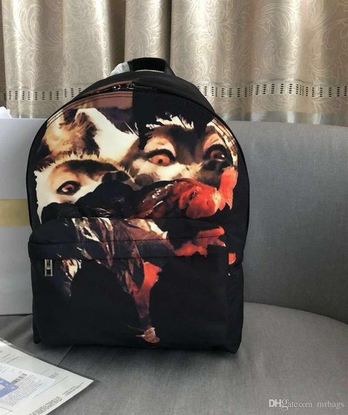 

high-end customized quality backpack brand designer backpack front printing decorative waterproof fabric large capacity travel prefer