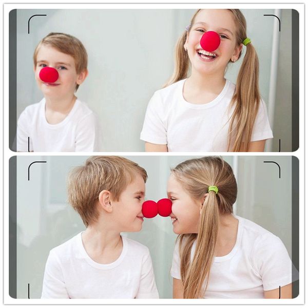 

eco-friendly 50pcs fun red nose foam circus clown nose comic party supplies halloween accessories costume magic dress party supplies