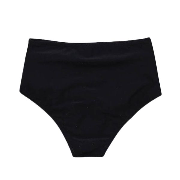

plus size high waisted bikini women swim shorts bottom swimsuit swimwear black bathing pants thong bikini bottoms