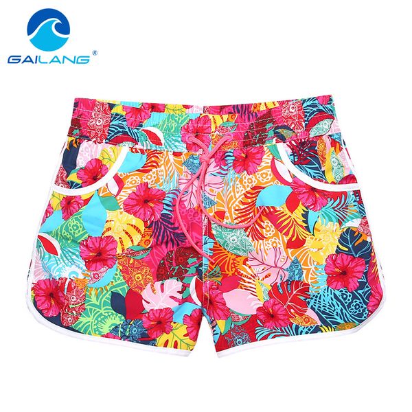 

gailang women casual shorts board trunks shorts woman new boxer swimwear swimsuits boardshorts big size xxxl, White;black