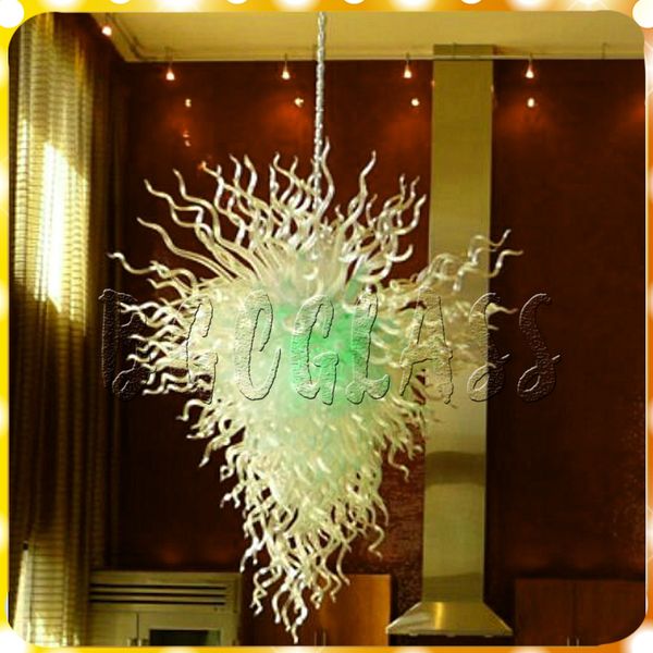 

молочный белый стиль белый квадрат люстра европейский разработанный светодиодный источник света рука выдувное стекло современные люстры