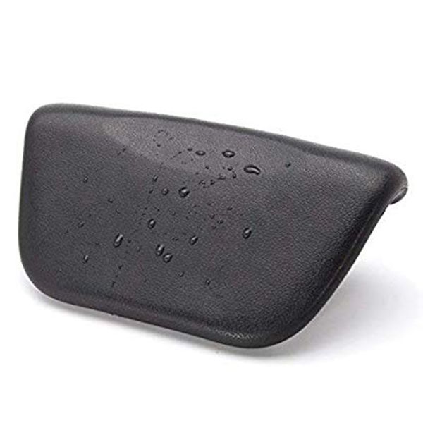 

spa bath pillow, pu bath cushion with non-slip suction cups, ergonomic home spa headrest for relaxing head, neck, back and shoul other bath