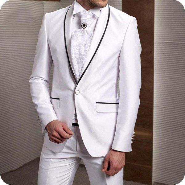 

официальный белый грум tuxedo мужские костюмы для свадебных костюмов для groomsmen наряд ternos slim fit man outfit blazer 2piece пальто брю, Black;gray