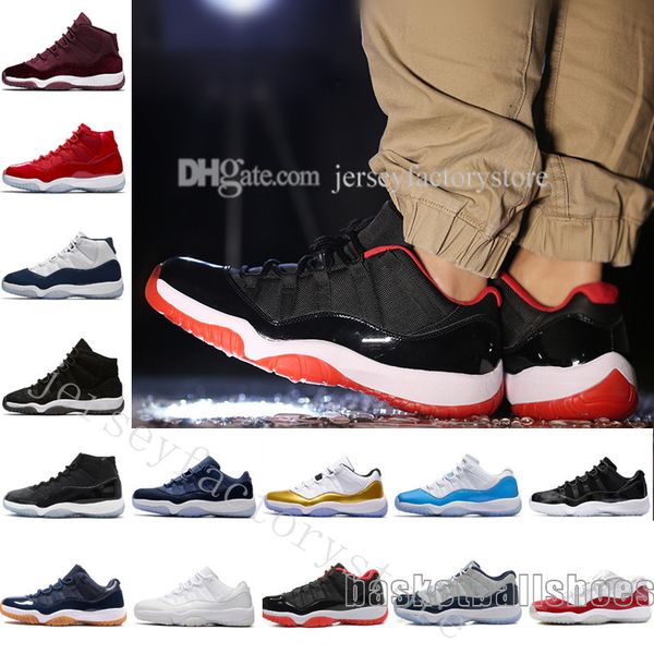 

box) (with 11 gym red chicago midnight navy blue win like 82 96 space jam prm heiress bred men women basketball shoes s