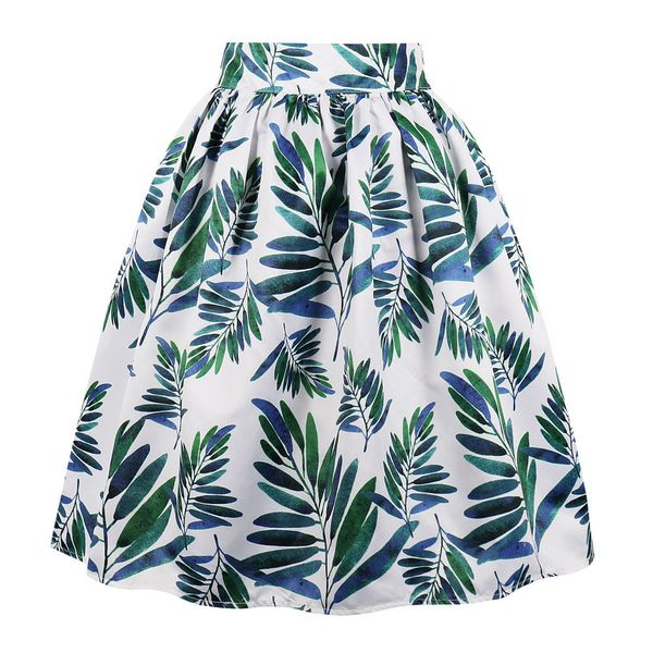

vintage pocket ventage, summer skirt floral leaf print skinny skirt online party dress large, Black;gray