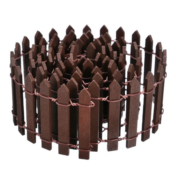 

garden wood fence 3cm/5cm*100 diy miniature fencing fairy garden micro dollhouse plant pot decor bonsai ornament fencing