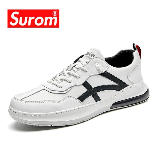 

surom men's casual shoes 2020 spring summer new fashion sneakers men outdoor training shoes male flats quality footwear, Black