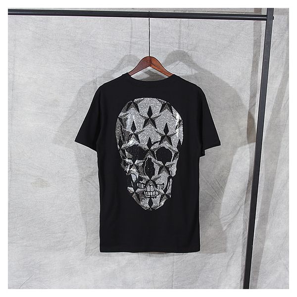 

2020 luxury mens designer t shirts summer t shirt crane printing designer t shirt net red black sleeve fashion men short sleeve tees s-xxl, White;black