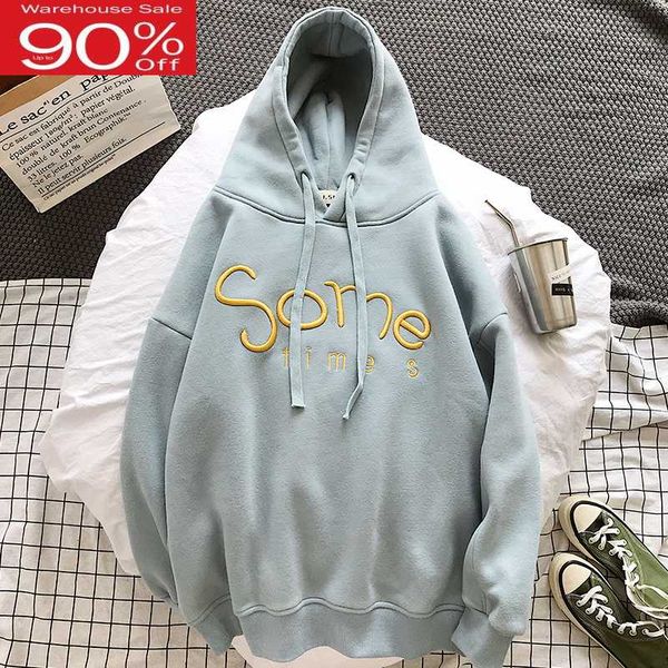 

men sweatshirts student 2020 new arrival autumn and winter hip hop thick male hoodies teenager boy coat letter korean style h24, Black