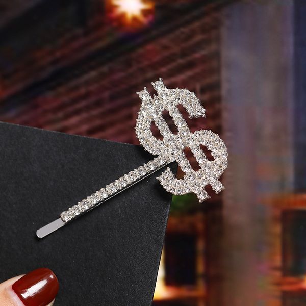 

cute hair clips & barrettes crystal letter yes now thanks hair pins for women lady fashion jewelry accessories dancing party hairpin, Golden;silver