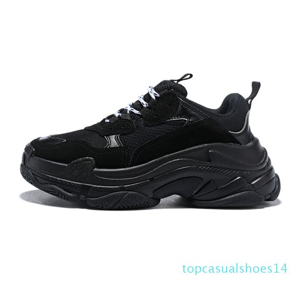 

fashion luxury triple s designer men women platform chaussures black white gray red pink mens trainers casual dad shoe sneaker vintage 14t