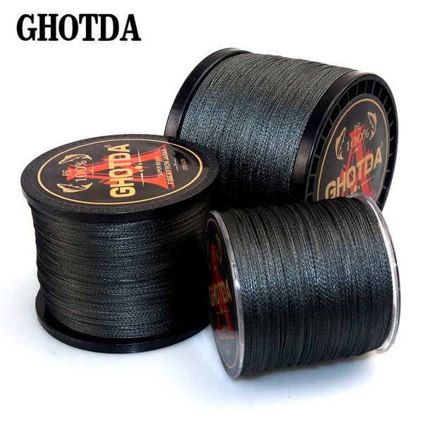 

ga pe braided fishing line black multifilament fishing cord strong saltwater 4 strands 300m 500m 1000m