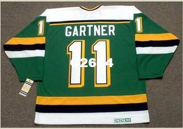 

men #11 mike gartner minnesota north stars 1989 ccm retro vintage home hockey jersey or custom any name or number retro jersey, Black;red