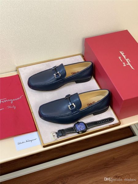 

19fw luxury mens loafers leather shoes dress wedding casual walk shoes design work made in italy shoes size 38~45 bonsin, Black