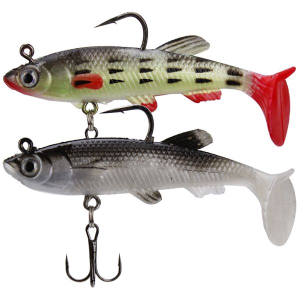 

1pcs 2-color 9cm 14g Leads Hook Fishing Hooks Fishhooks Soft Baits & Lures Artificial Bait Pesca Fishing Tackle Accessories