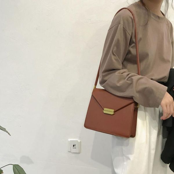 

autumn 2019 vintage fashion portable small square bag single shoulder bag
