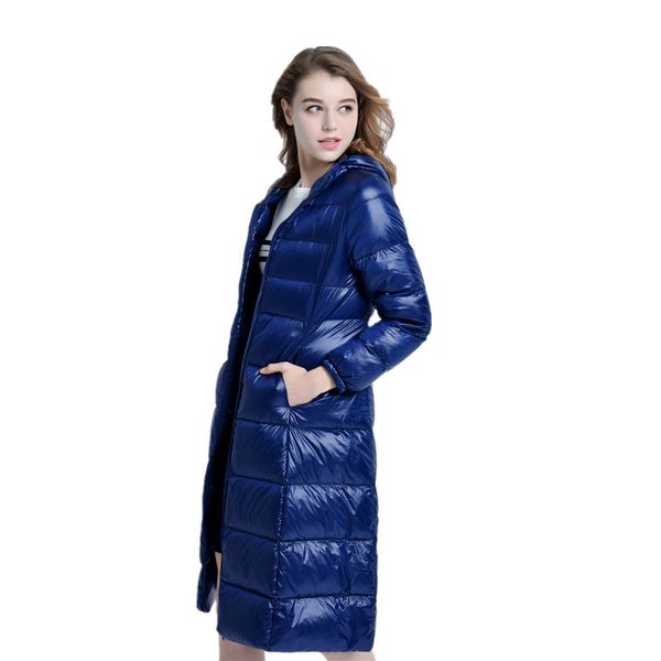 

new women's winter jacket jacket thick warm wind white down jacket women's fashion casual large size windbreaker, Black