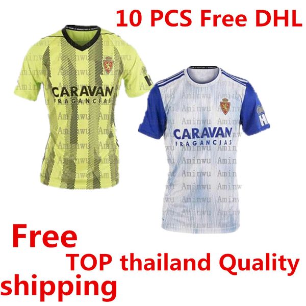 

19 20 thailand quality new real zaragoza home away occer jer ey 2019 2020 zaragoza real arago a borja igle ia pombo football hirt