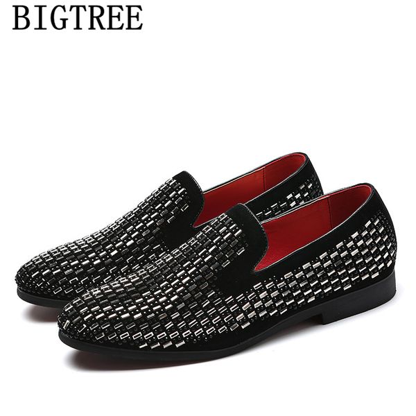 

elegant shoes for men coiffeur formal men shoes dress party for italian brand big size sepatu slip on pria buty meskie, Black