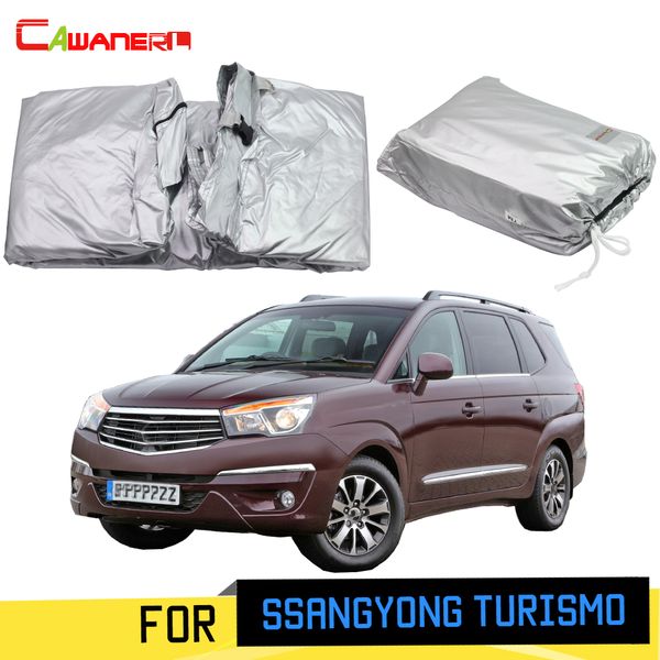 

cawanerl for ssangyong turismo 2013-2019 outdoor car cover anti-uv sun rain snow scratch resistant cover windproof