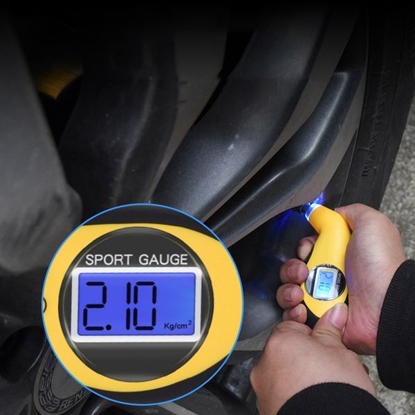 

tyre air pressure gauge meter electronic digital lcd car tire manometer barometers tester tool for auto car motorcycle