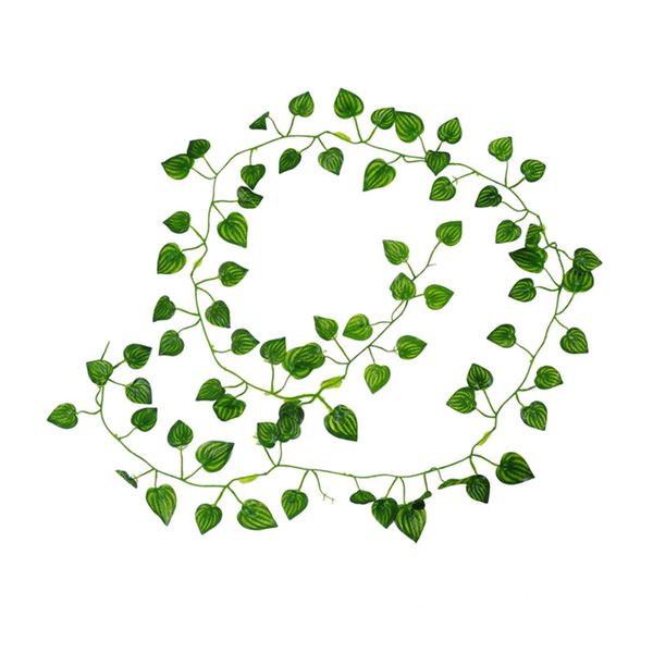 

css 2m long artificial plants green ivy leaves artificial grape vine fake parthenocissus foliage leaves home wedding bar decorat