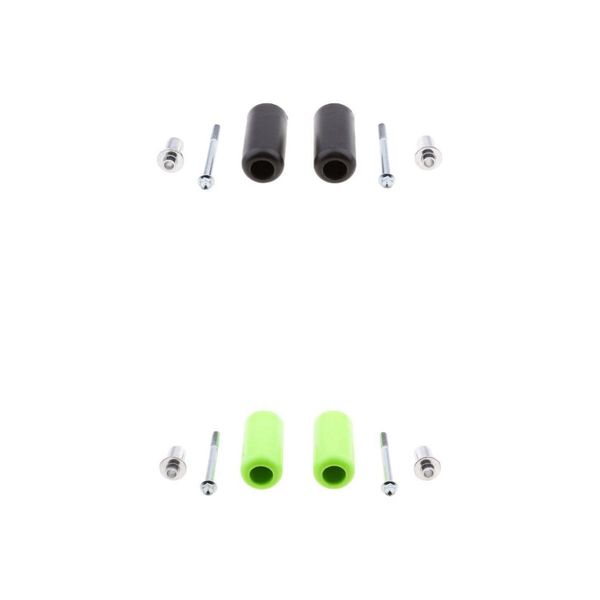 

green & black frame crash sliders falling protection protector for motorcycle