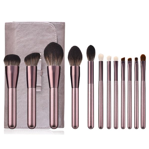 

New arrival Brush Set 12pcs Delicate Makeup Powder Foundation Contour and Eye Brushes J1549