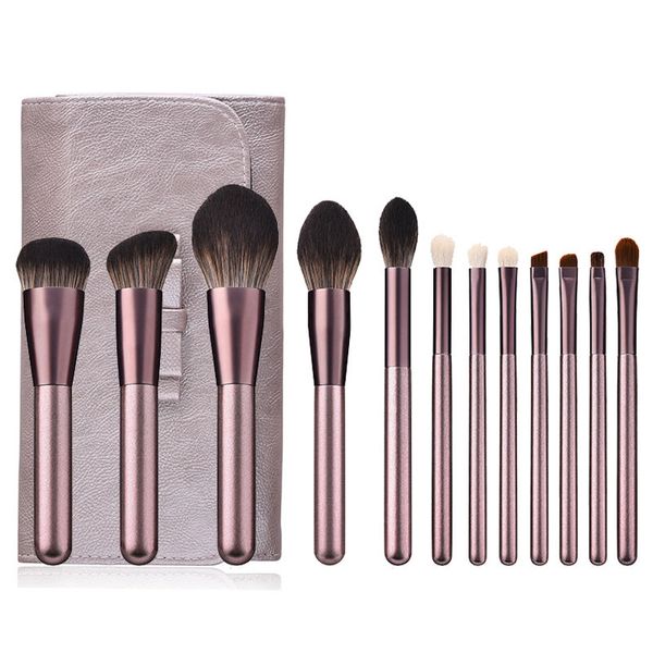 Nova composição chegada jogo de escova 12pcs da composição delicada Brushes Pó Foundation Contour e Eye Brushes J1549