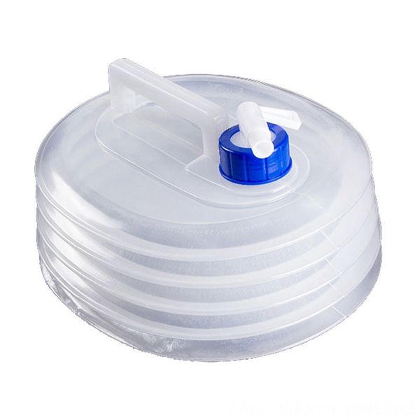 

collapsible bucket with tap transparent water kettle car water carrier container hydration packs sport&outdoor packs for hiking camping trav