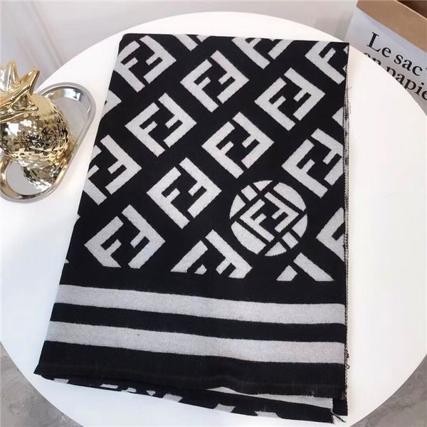 

brand scarf letter pattern women scarf winter fashion design scarf womens scarves without box rt-20, Blue;gray