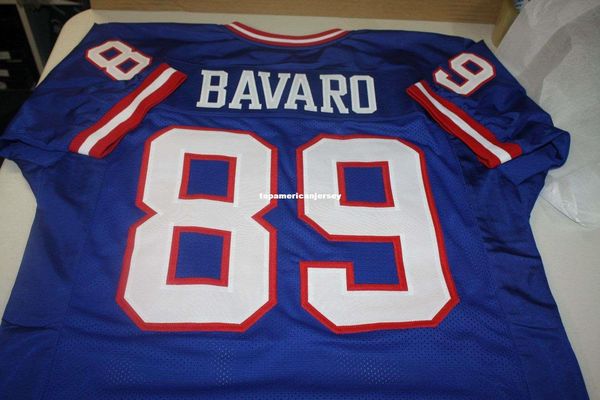 

дешевые ретро # 89 mark bavaro custom mitchell нсс джерси bule прострочкой мужские трикотажные изделия футбола регби, Black;blue