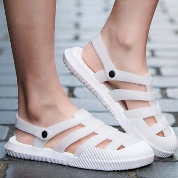 

01102 slippers rubber slide sandal floral brocade men slipper gear bottoms flip flops women striped beach causal slipper with box size:35-45, Black