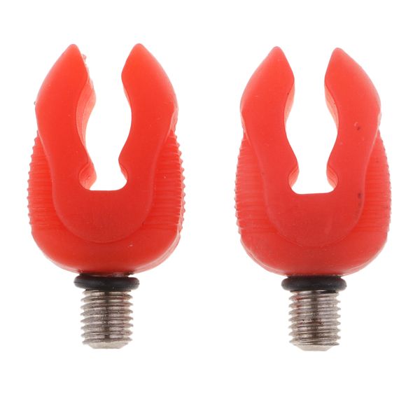 

2pcs fishing rod rest holder red/blue silicone butt rod pod stand bracket