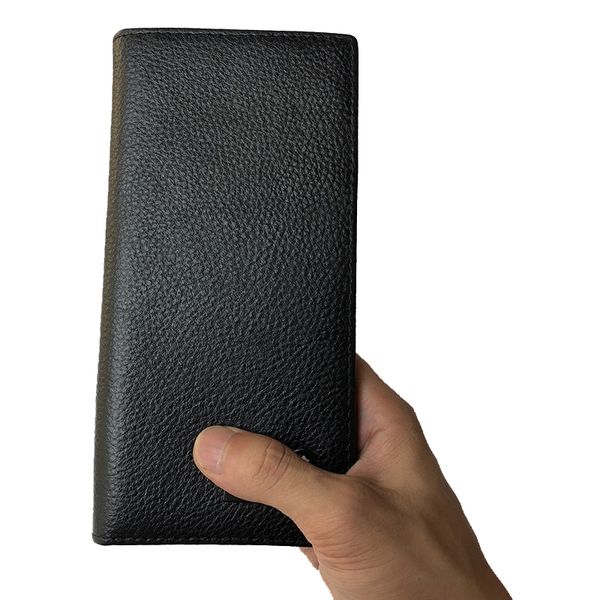 

man wallet leather concise money bag huge capacity thin coin purse coin card holder fashion 2019 male long handbags high quality, Red;black