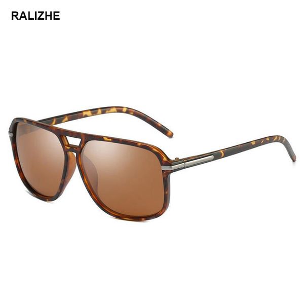 

fashion square polarized sunglasses brand design vintage driving tortoise brown sun glasses for men women outdoor goggles uv400, White;black