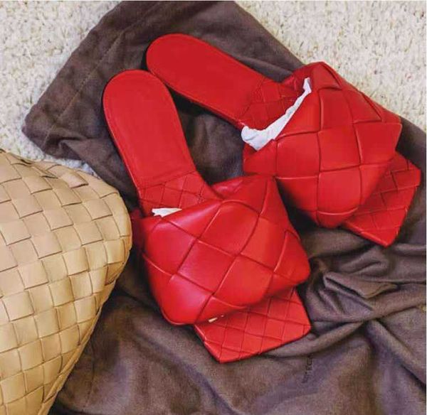 

2020 new slippers weave leather women sandal open toe flat casual slides summer outdoor beach female flip flops, Black