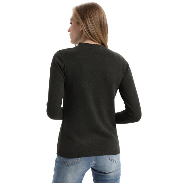 

womens long sleeves slim fit winter warm sweater casual jumper pullover cu, White;black