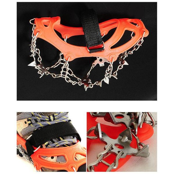 

outdoor climbing 18 teeth crampons winter walking ice fishing hiking shoe covers