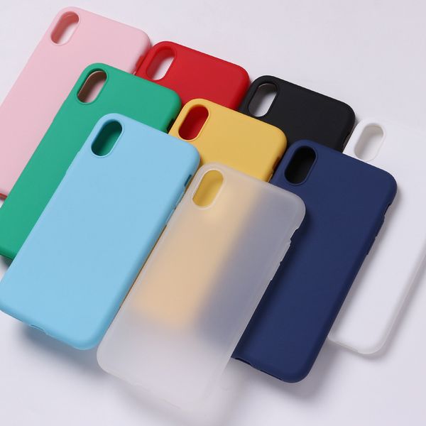 

for iphone 11 pro phone case xs max xr imitation liquid silicone 6 7 8 x plus all-inclusive frosted material cell phone cases