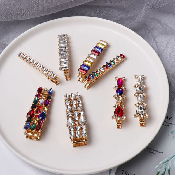 

joolim jewelry wholesale colorful glass hair pins accessories, Golden;white