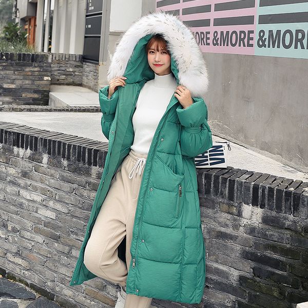 

womens jackets coat padded parka x-long thicken fashion cotton ladies coats new-arrival warm parka winter jacket women 2019, Tan;black
