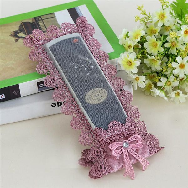 

cover for remote control creative fabric beautiful lace bag container holder for air conditioning remote control tv