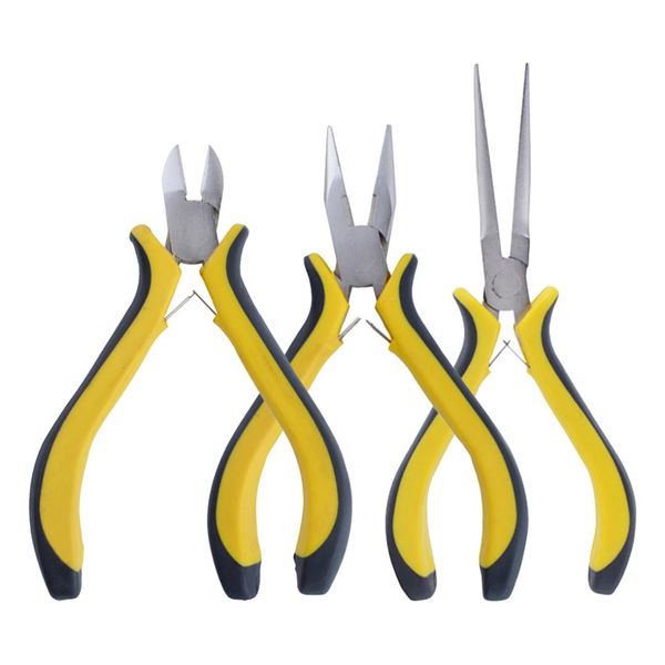 

electronic cutting plier 4.5" mini side cutting plier mini long nose 5" needle nose high carbon steel