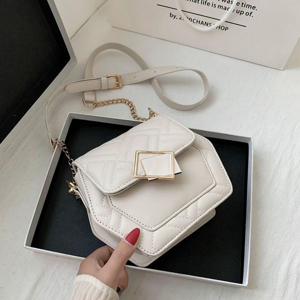 

lingge chain bag female 2020 new wild embroidery shoulder summer popular chain crossbody bags bolsos para mujer torebki damskie