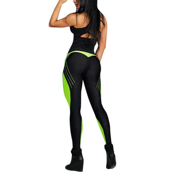 

woman yoga pants leggings for fitness gym sports female stitching seamless push up running tights high waist sportswear, White;red