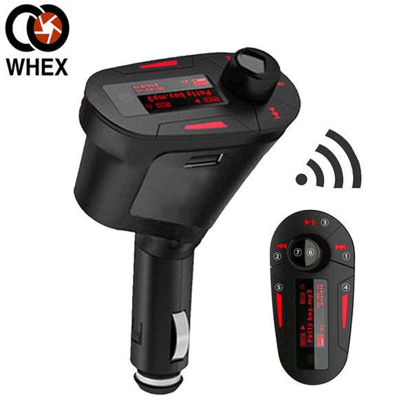 

3 color lcd car mp3 player audio music player wireless fm transmitter modulator car kit usb for sd mmc remote radio
