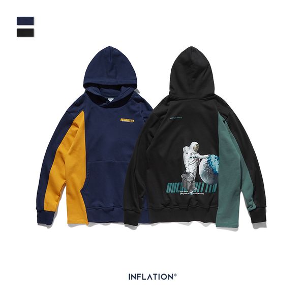 

oversized men hoodie china big logo hoodies in multi colour for men loose fit cotton winter hoodie 9637w, Black
