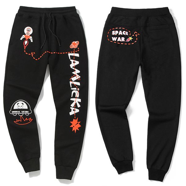 

plus size 8xl 7xl 6xl 5xl men casual pants striped hiphop harem sweatpants trousers joggers elastic waist pants plus, Black