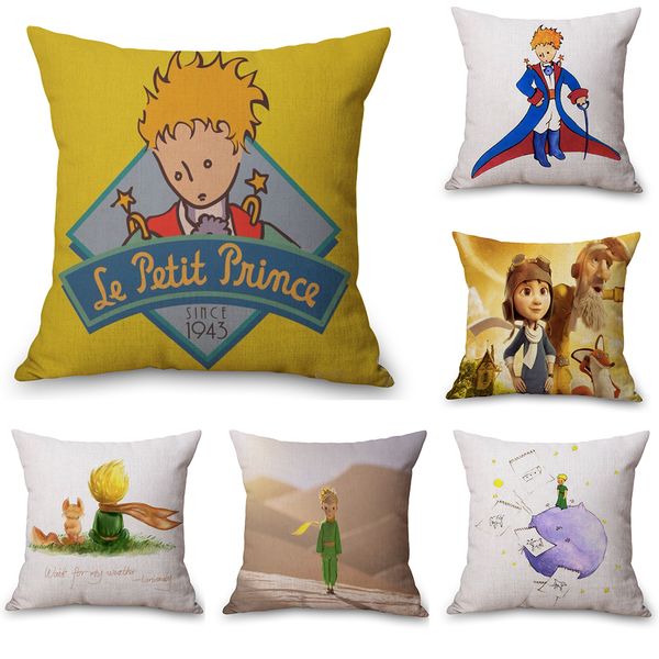 

french little le petit prince neck body pillowcase linen bed travel pillows cover couch seat cushion throw pillow home decor